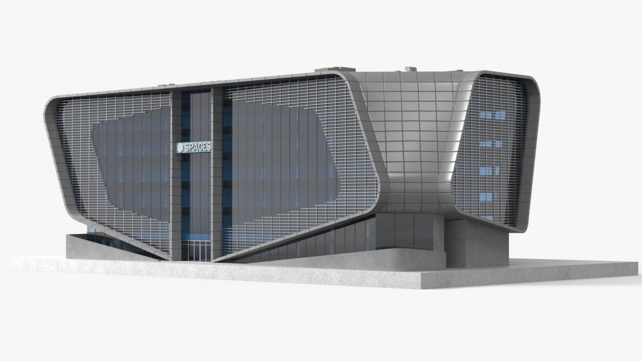 3D Contemporary Office Building model