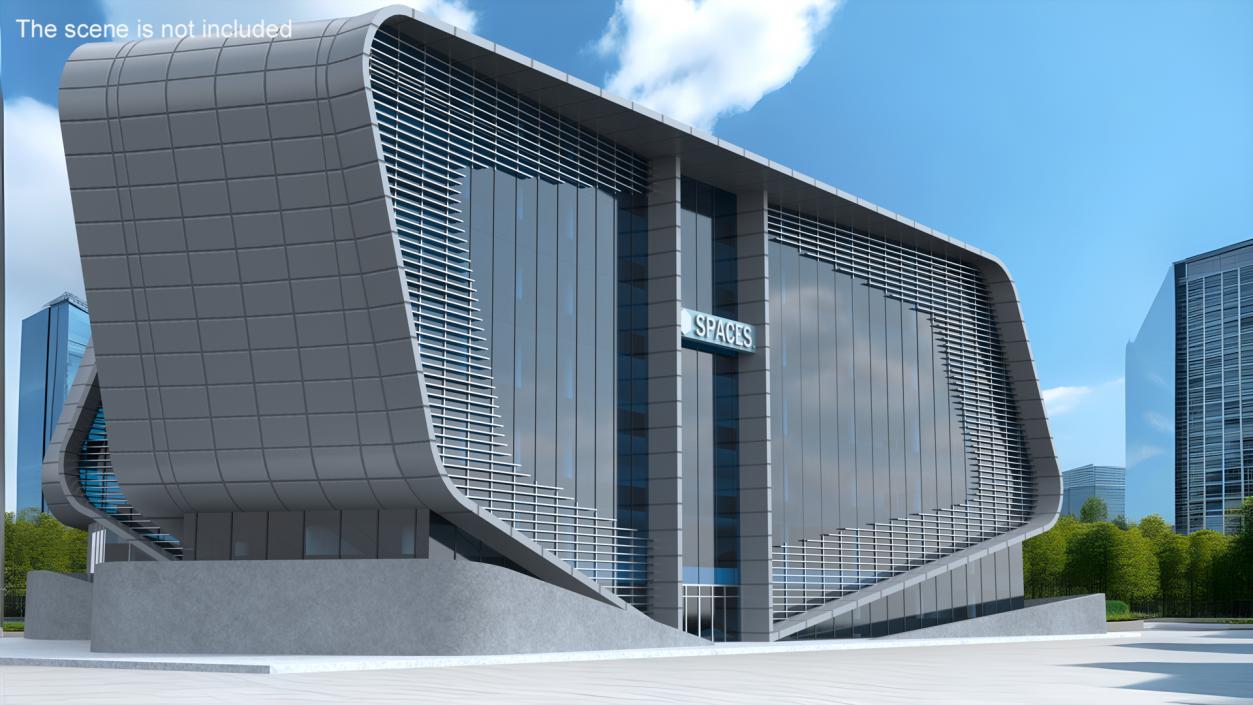 3D Contemporary Office Building model