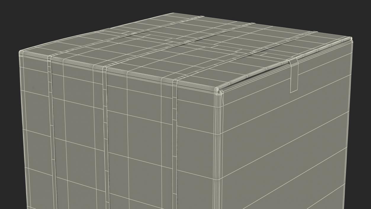 Dryer Cardboard Box 3D model