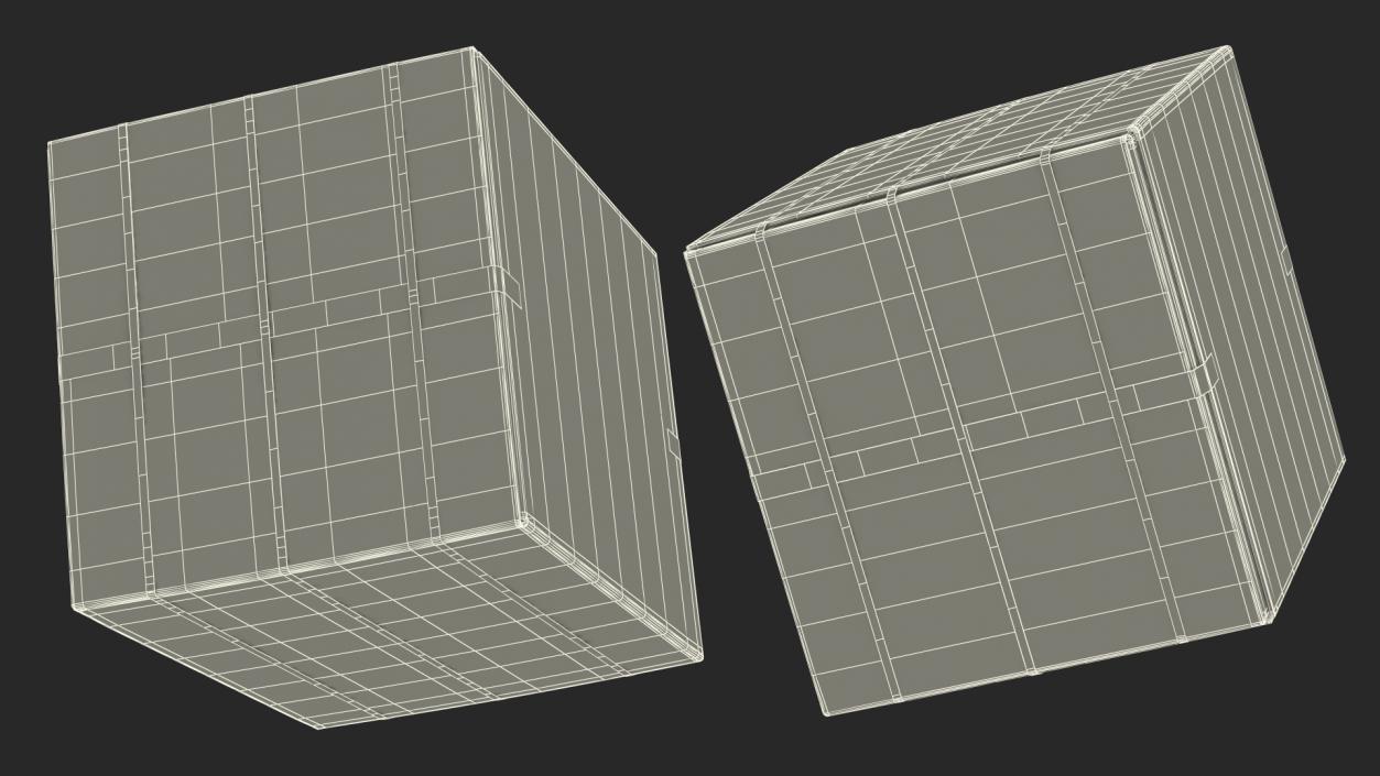 Dryer Cardboard Box 3D model