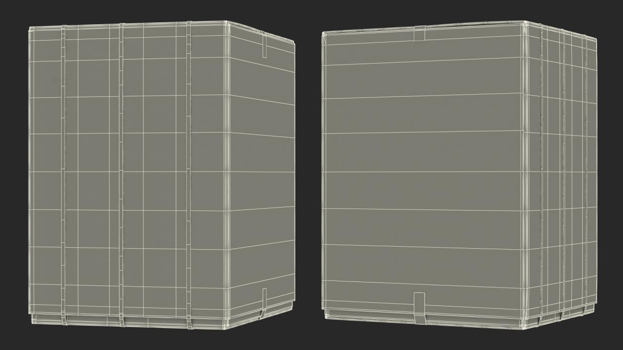 Dryer Cardboard Box 3D model