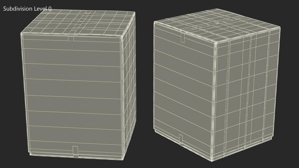 Dryer Cardboard Box 3D model