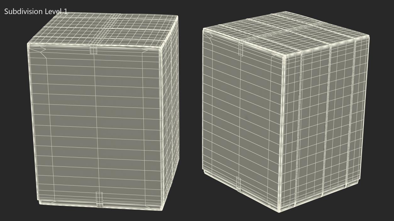 Dryer Cardboard Box 3D model