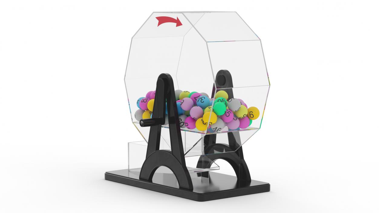 3D Portable Manual Lottery Machine