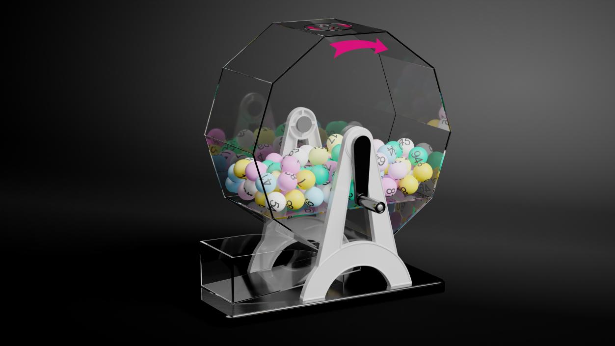 3D Portable Manual Lottery Machine