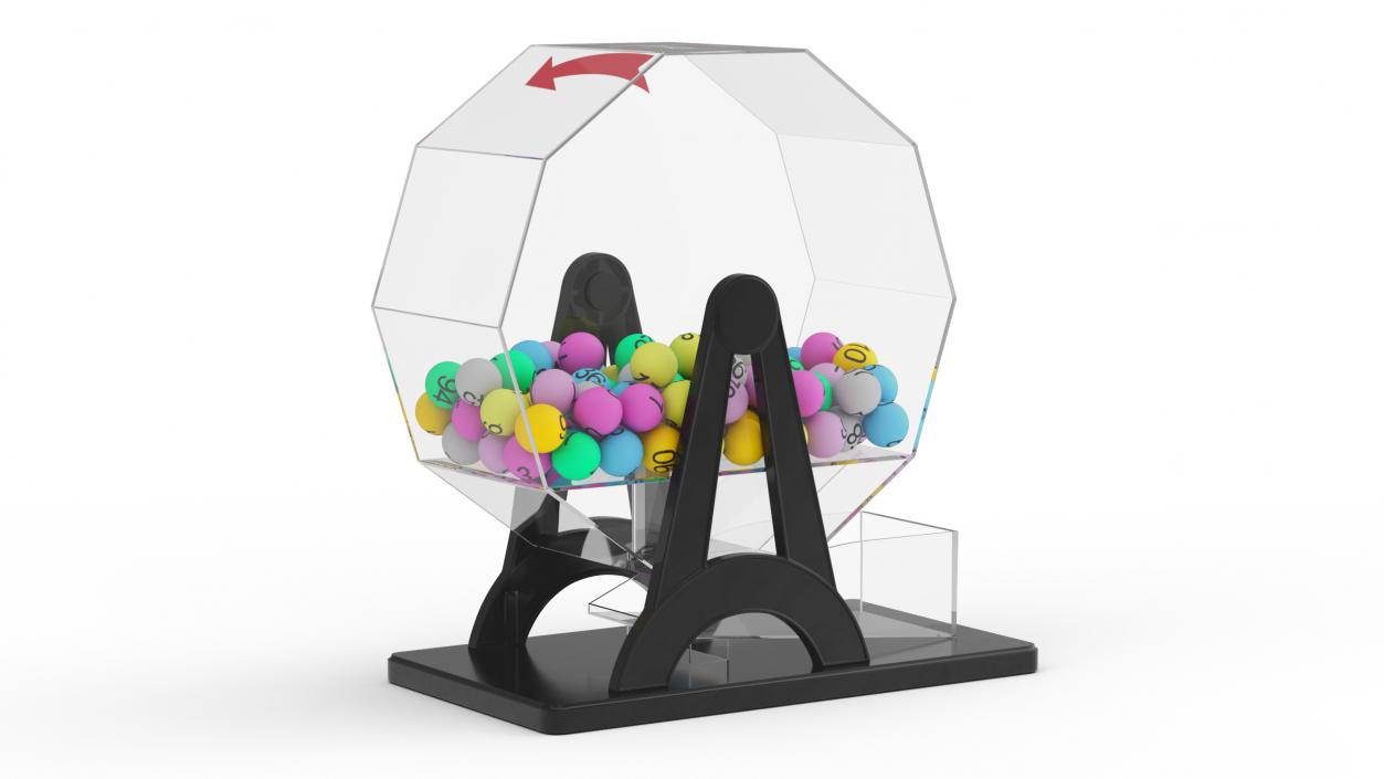 3D Portable Manual Lottery Machine