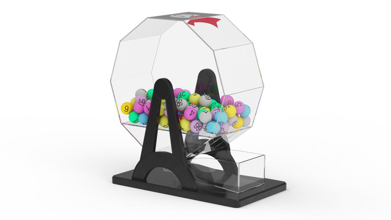 3D Portable Manual Lottery Machine