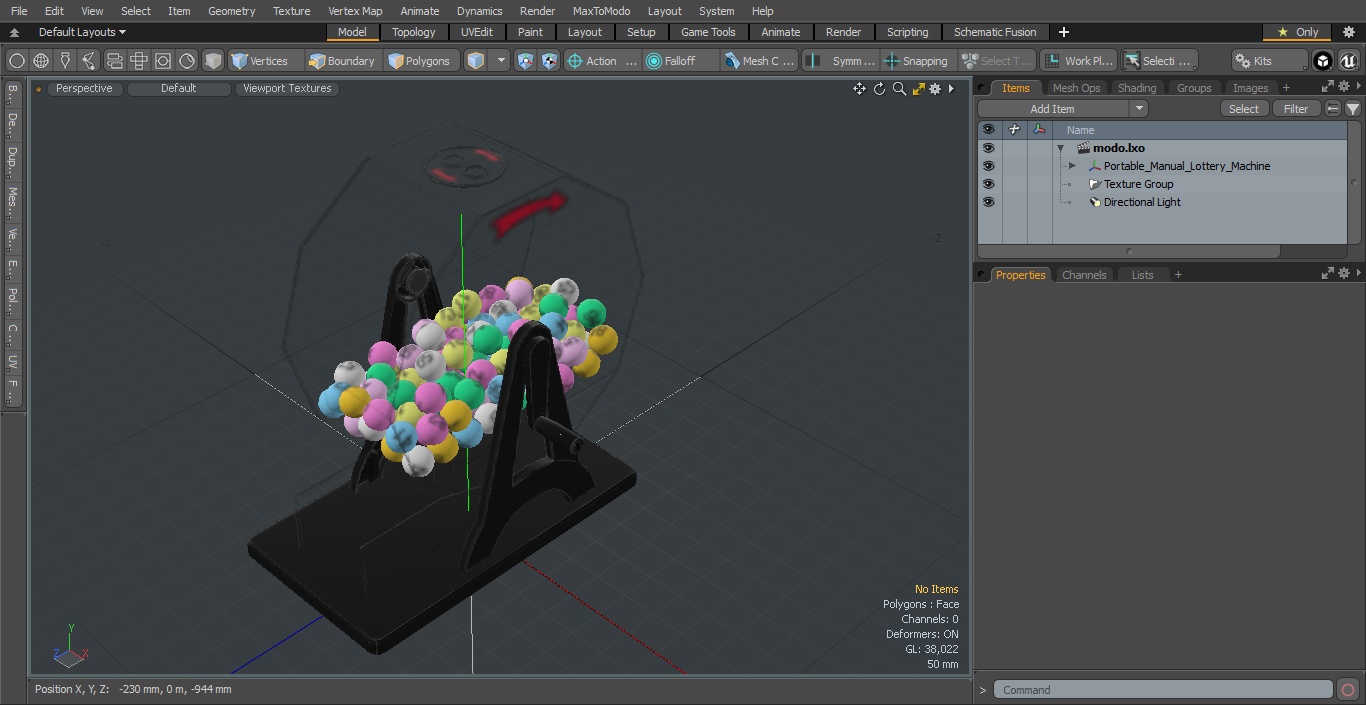 3D Portable Manual Lottery Machine