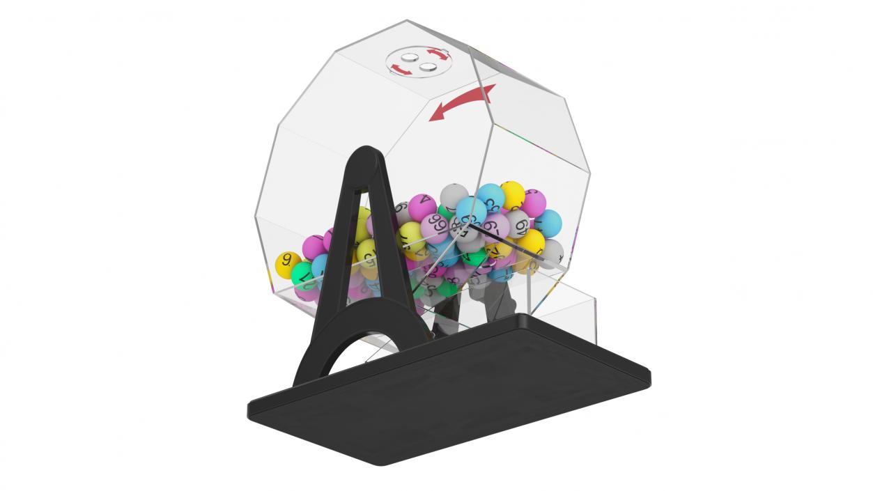 3D Portable Manual Lottery Machine