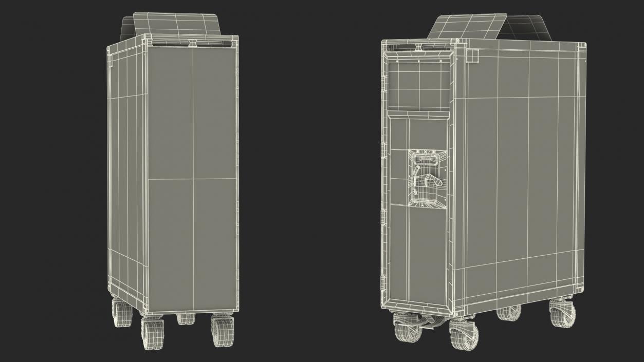 3D Full Size Waste Trolley model