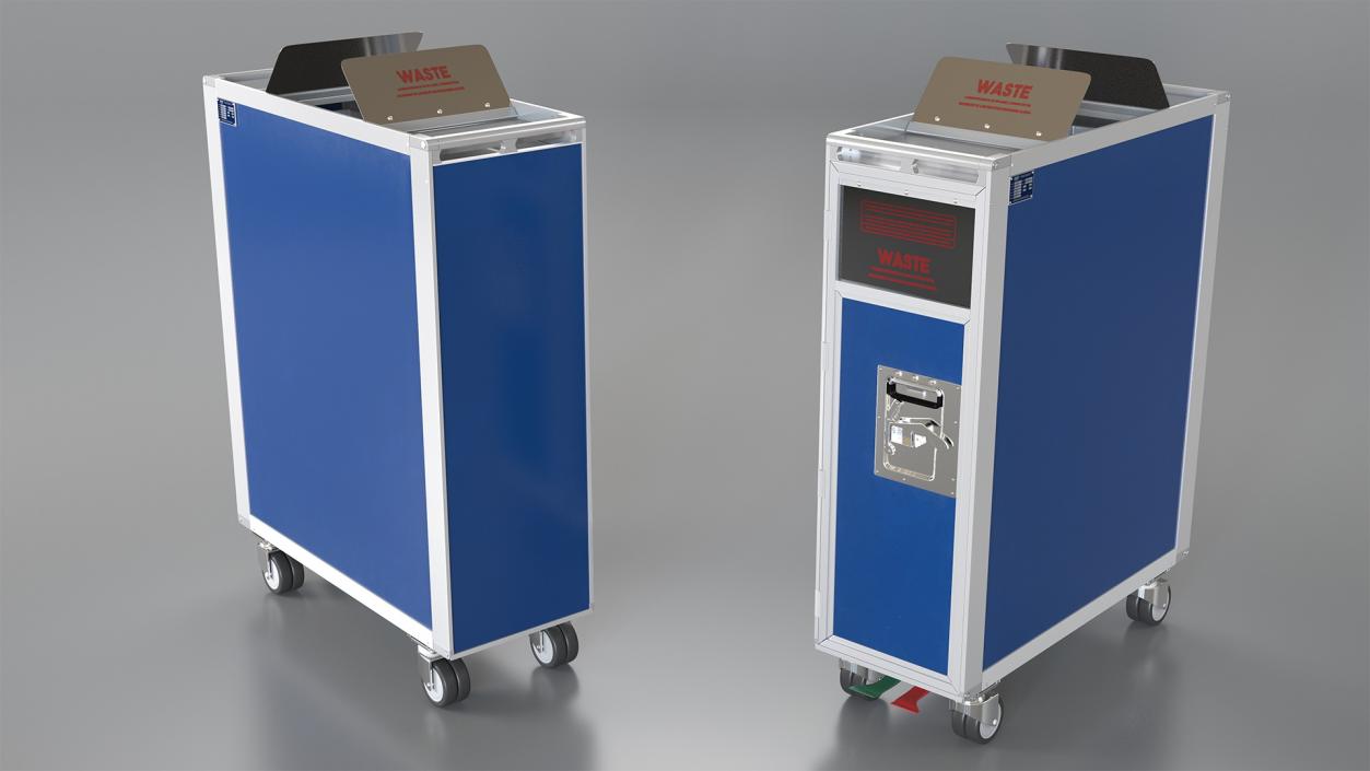 3D Full Size Waste Trolley model