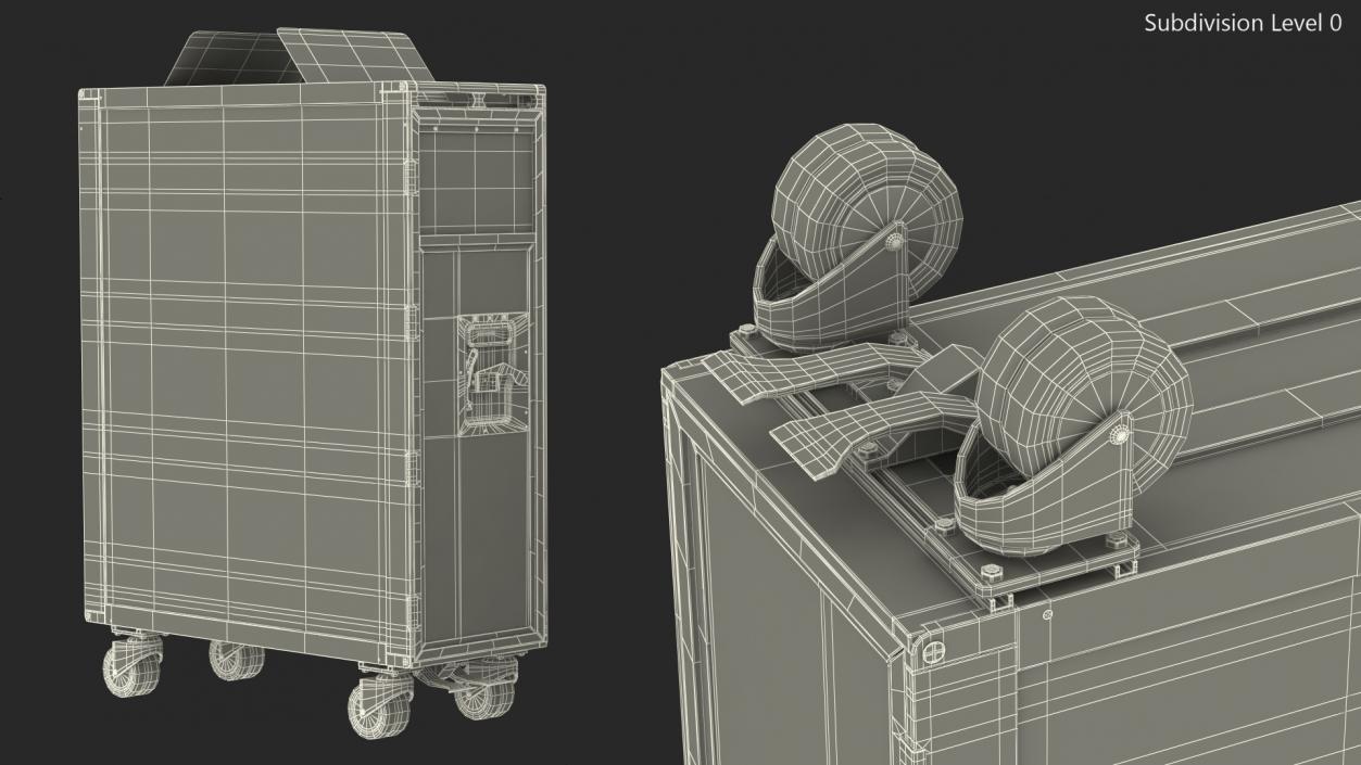 3D Full Size Waste Trolley model