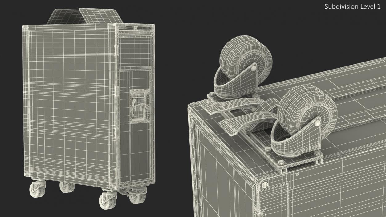 3D Full Size Waste Trolley model