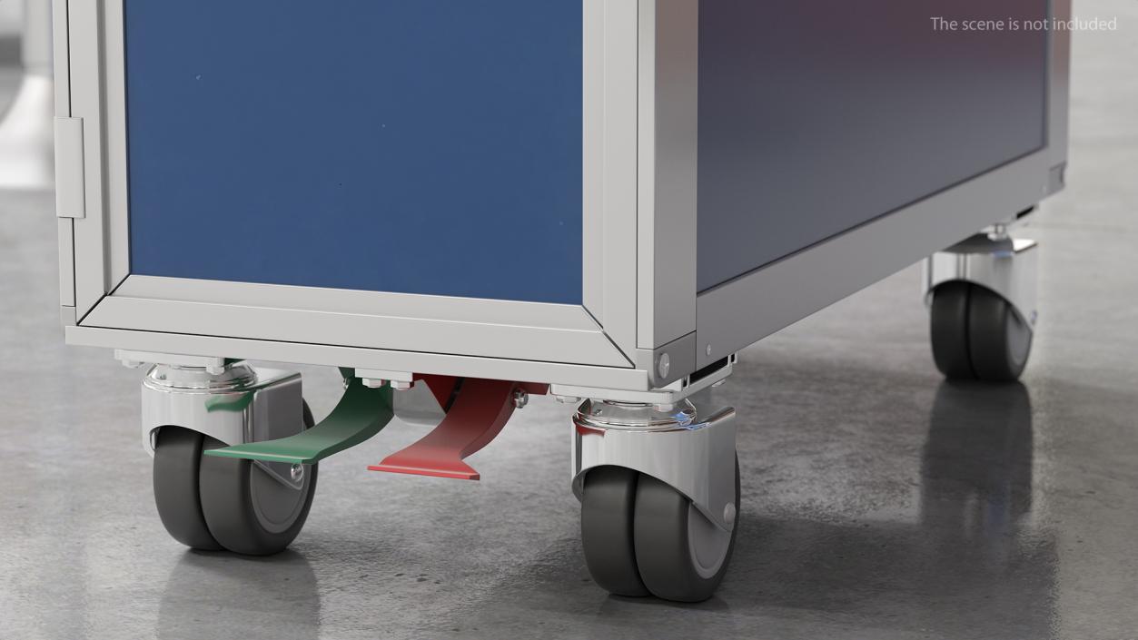 3D Full Size Waste Trolley model