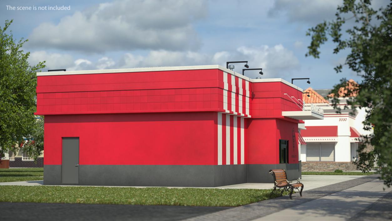 Fast Food Restaurants Collection 3D