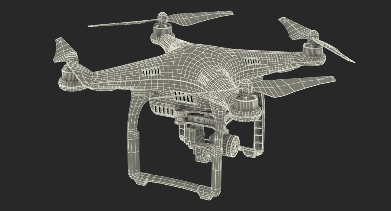 3D Quadcopter Drones Collection model