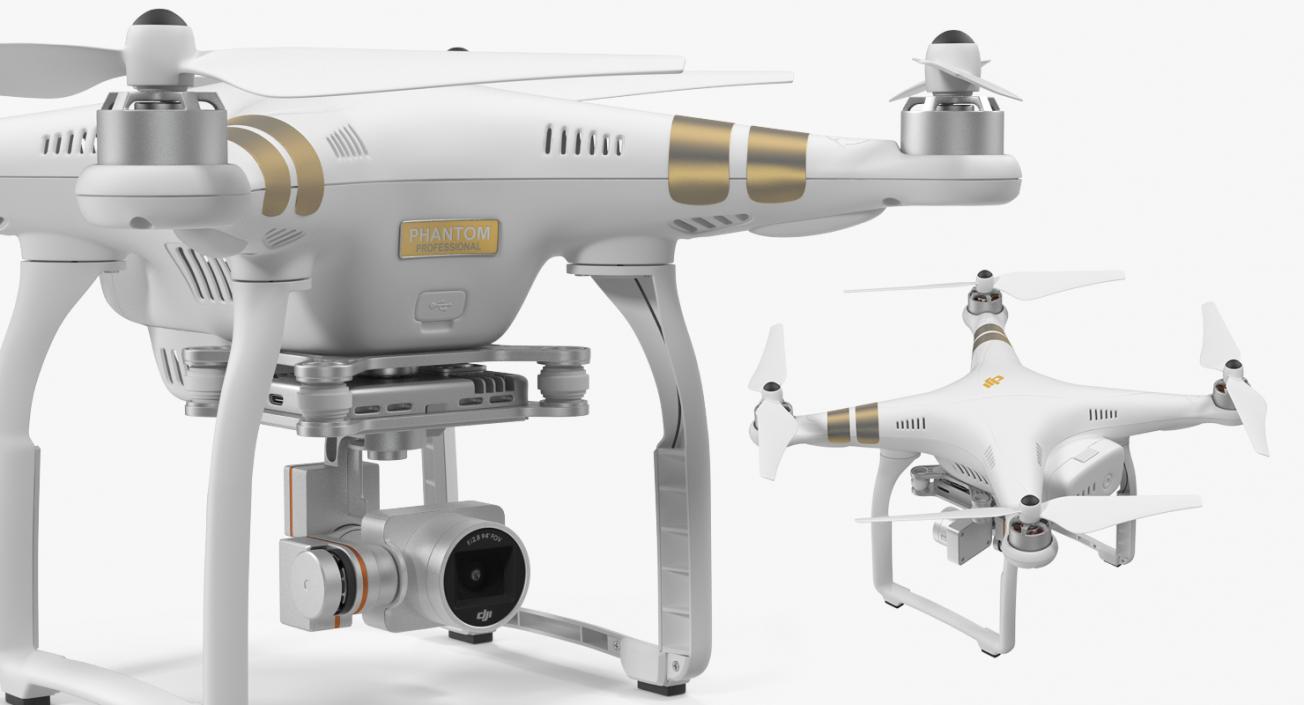 3D Quadcopter Drones Collection model