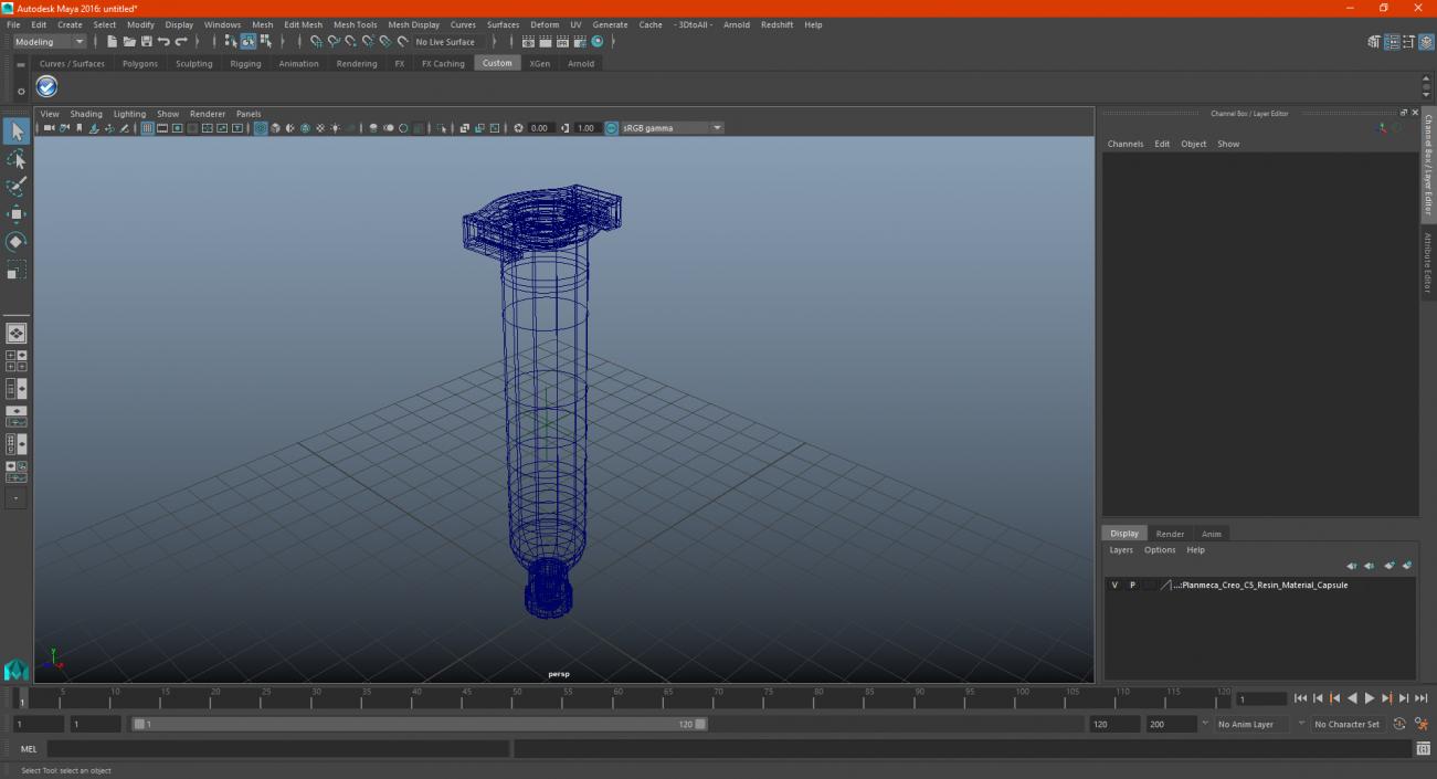 Planmeca Creo C5 Resin Material Capsule 3D model