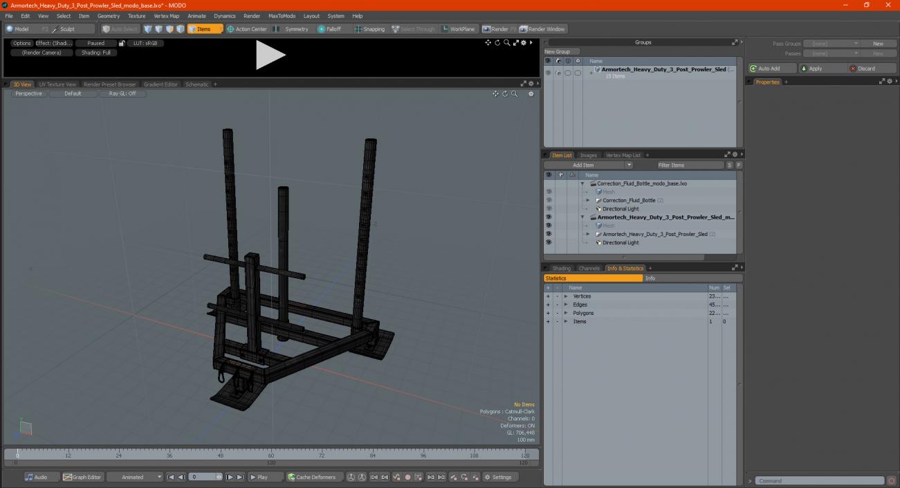 3D model Armortech Heavy Duty 3 Post Prowler Sled