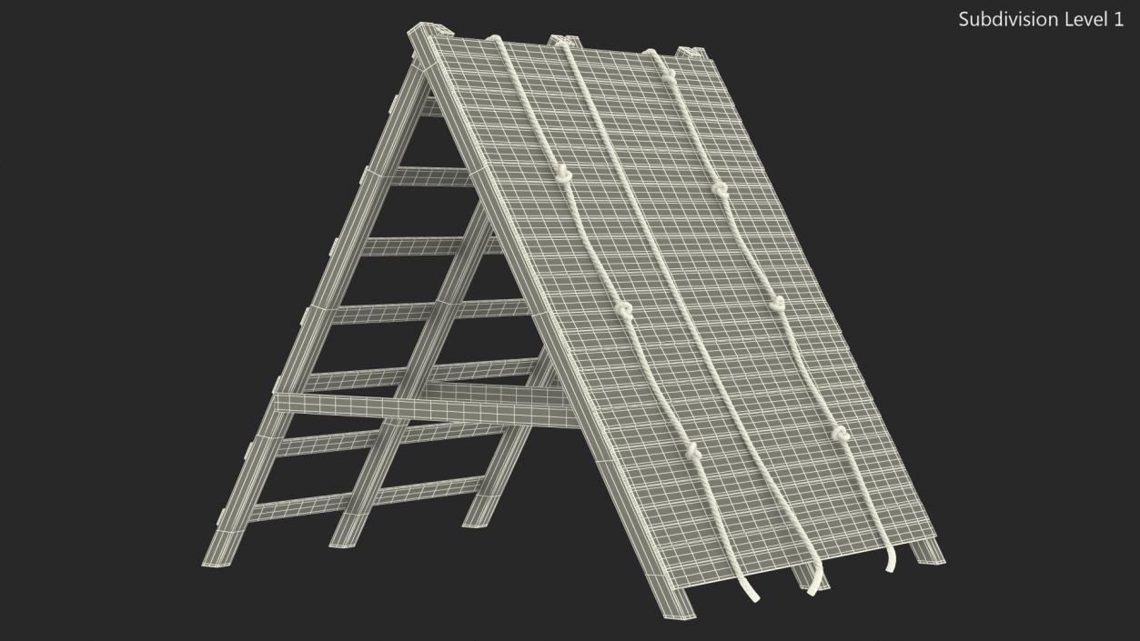 3D model Obstacle Course Wall Climb Old