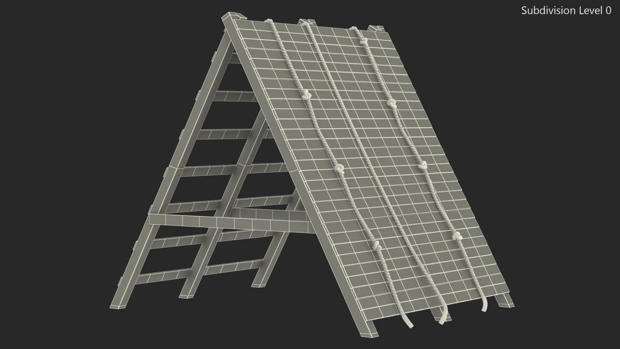 3D model Obstacle Course Wall Climb Old