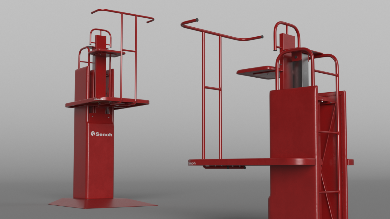 SENOH Volleyball Umpire Chair 3D model