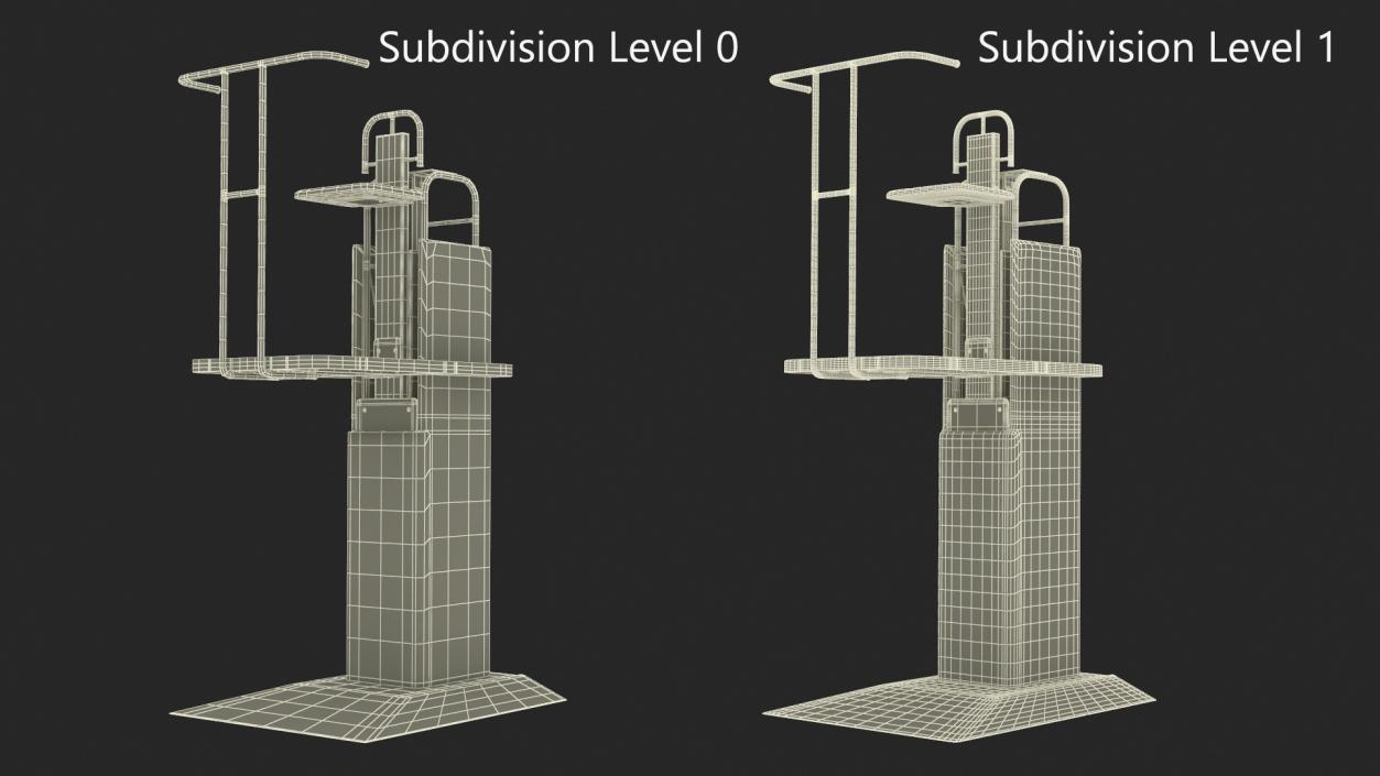 SENOH Volleyball Umpire Chair 3D model