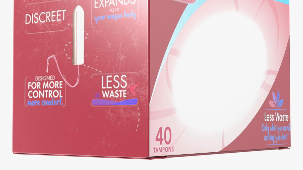 3D model Menstrual Tampons Package