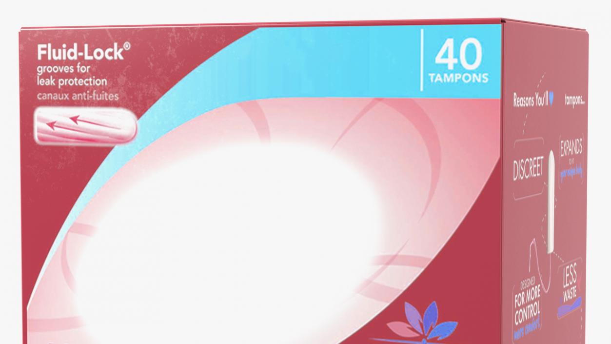 3D model Menstrual Tampons Package