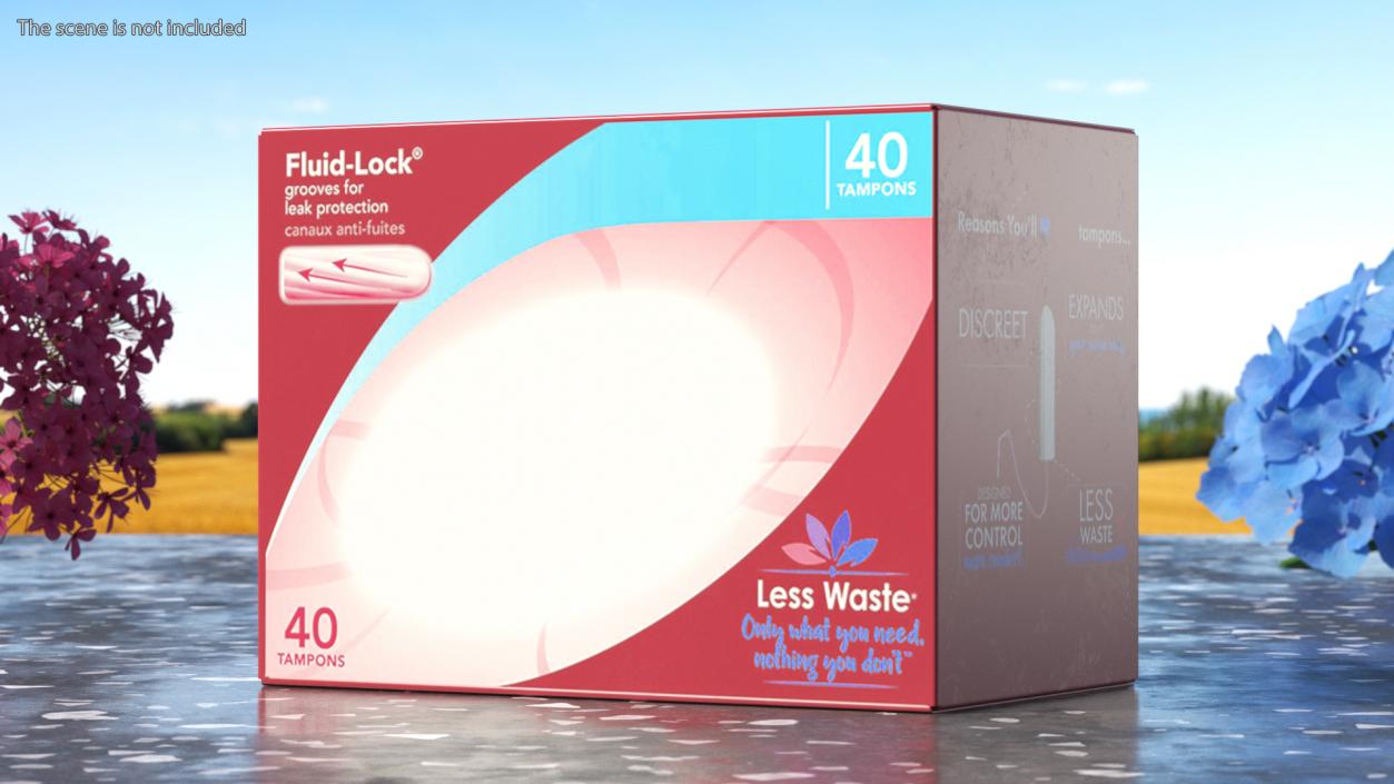 3D model Menstrual Tampons Package