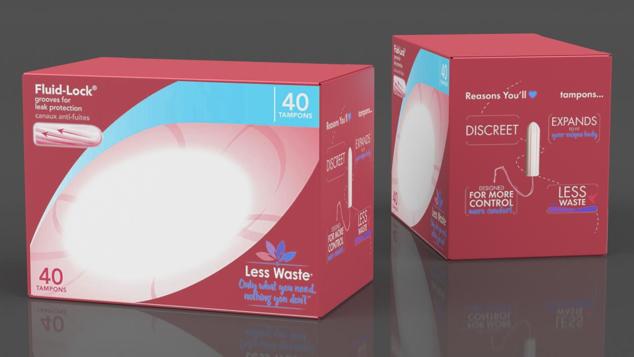 3D model Menstrual Tampons Package