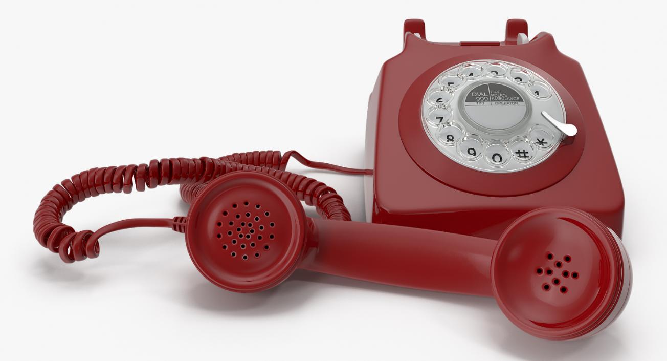 3D Old Rotary Phone