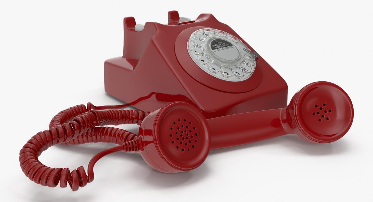 3D Old Rotary Phone