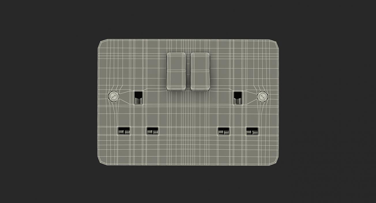 3D Electrical Outlets and Power Strip Sockets Collection model