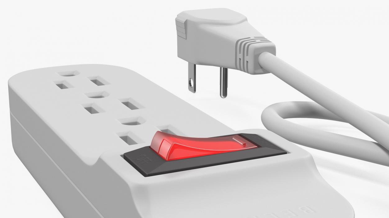 3D Electrical Outlets and Power Strip Sockets Collection model