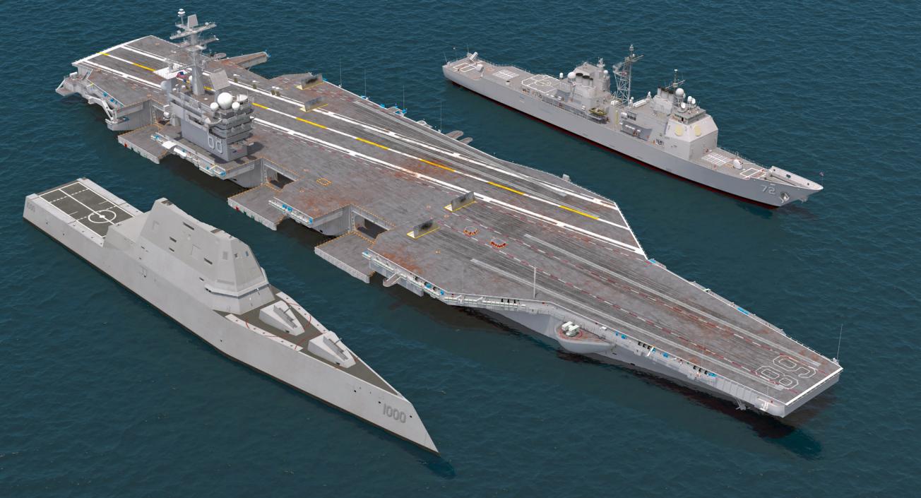 US Warships Collection 3D