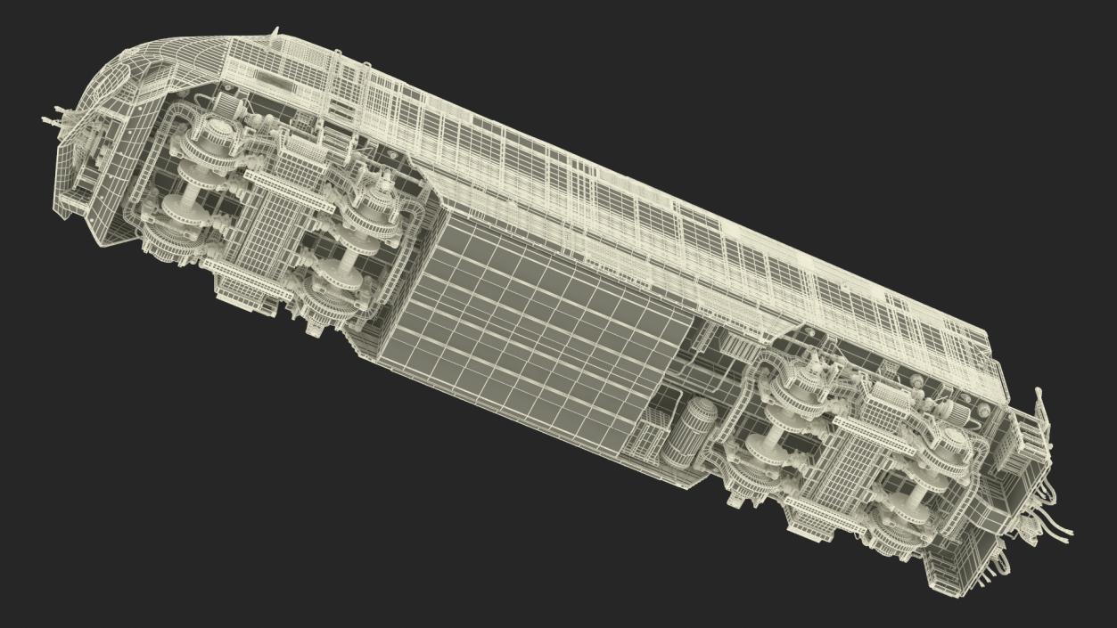 3D Amtrak California Passenger Locomotive model