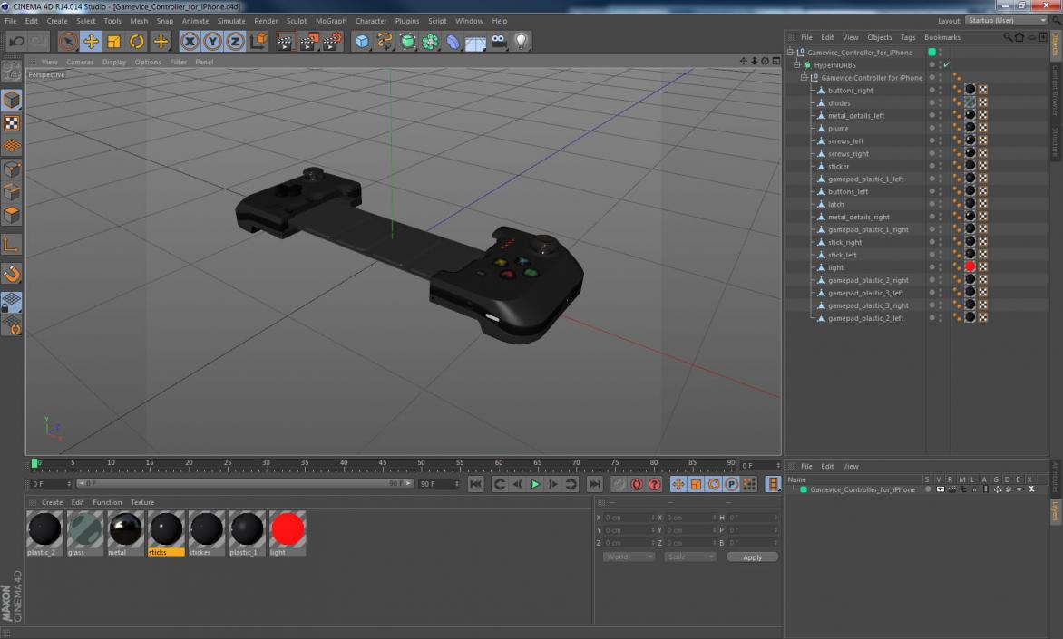 Gamevice Controller 3D model