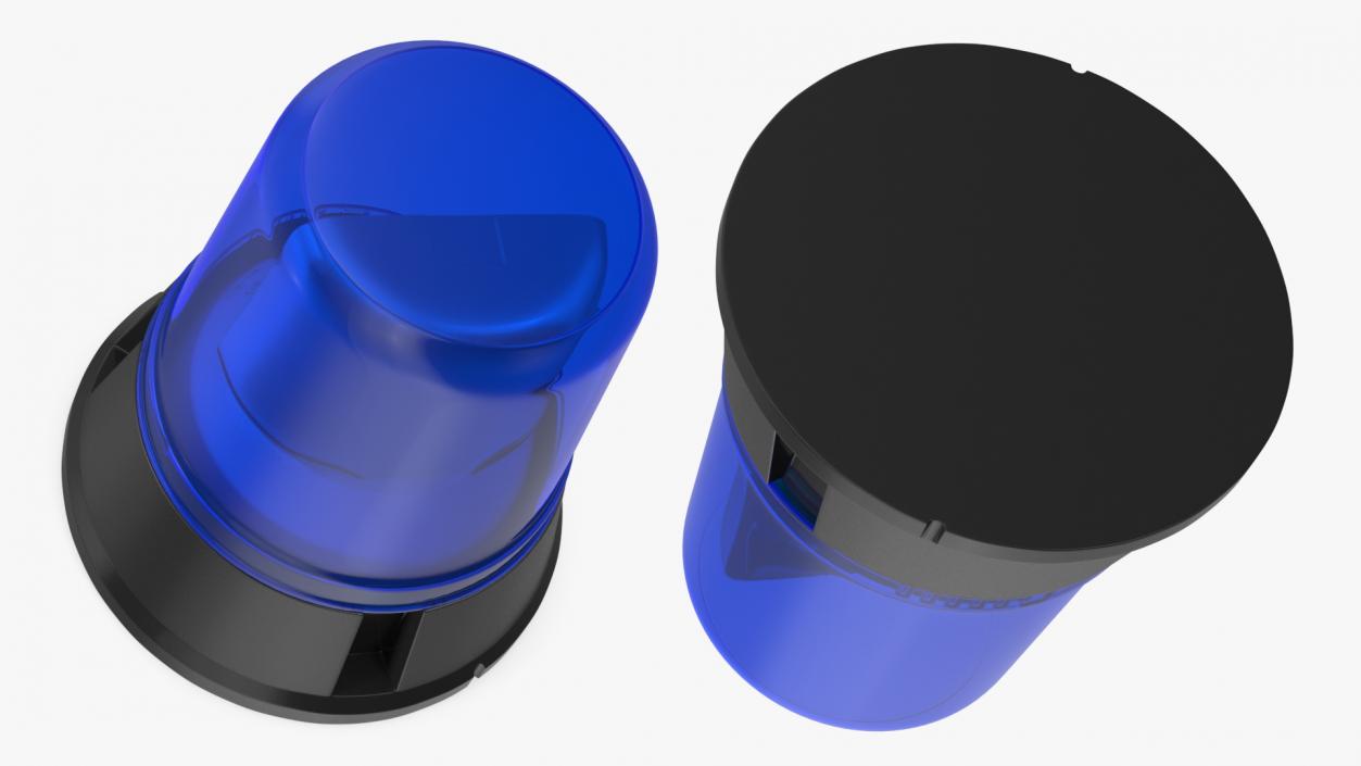 Flashing Rotating Beacon Blue 3D model