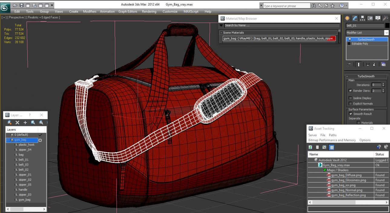 Gym Bag 3D model