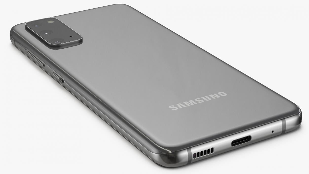 3D Samsung Galaxy S20 Grey model