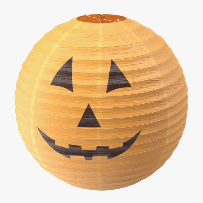 Round Paper Lantern Pumpkin Head 3D