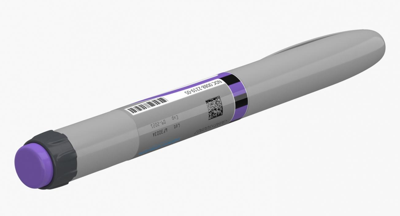 3D Insulin Syringe Pen Closed