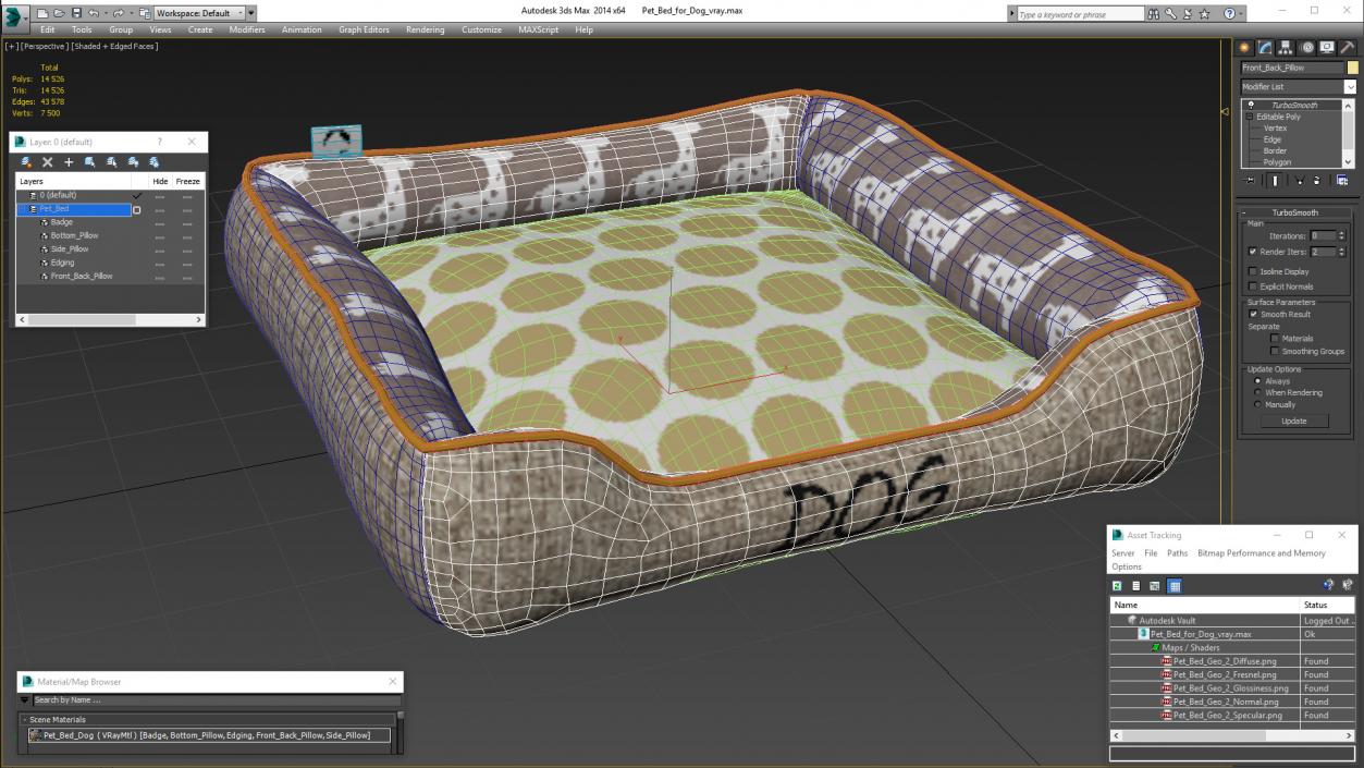 3D model Pet Bed for Dog