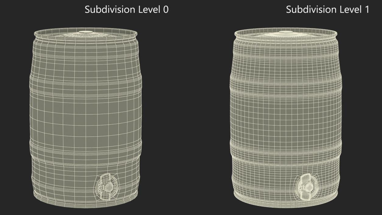 3D model Generic Beer Keg with Tap