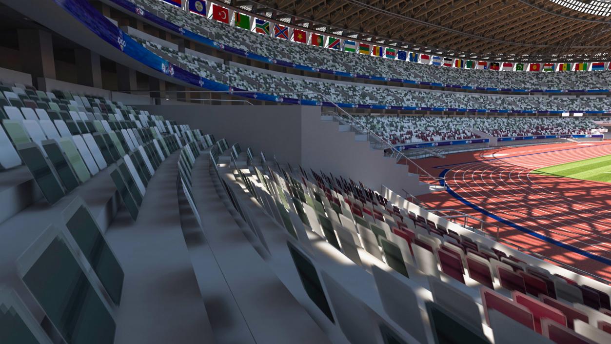 New National Olympic Stadium Tokyo 3D model