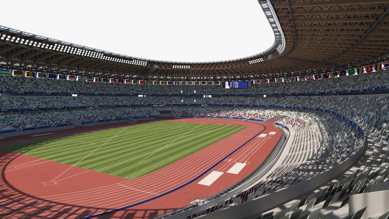 New National Olympic Stadium Tokyo 3D model