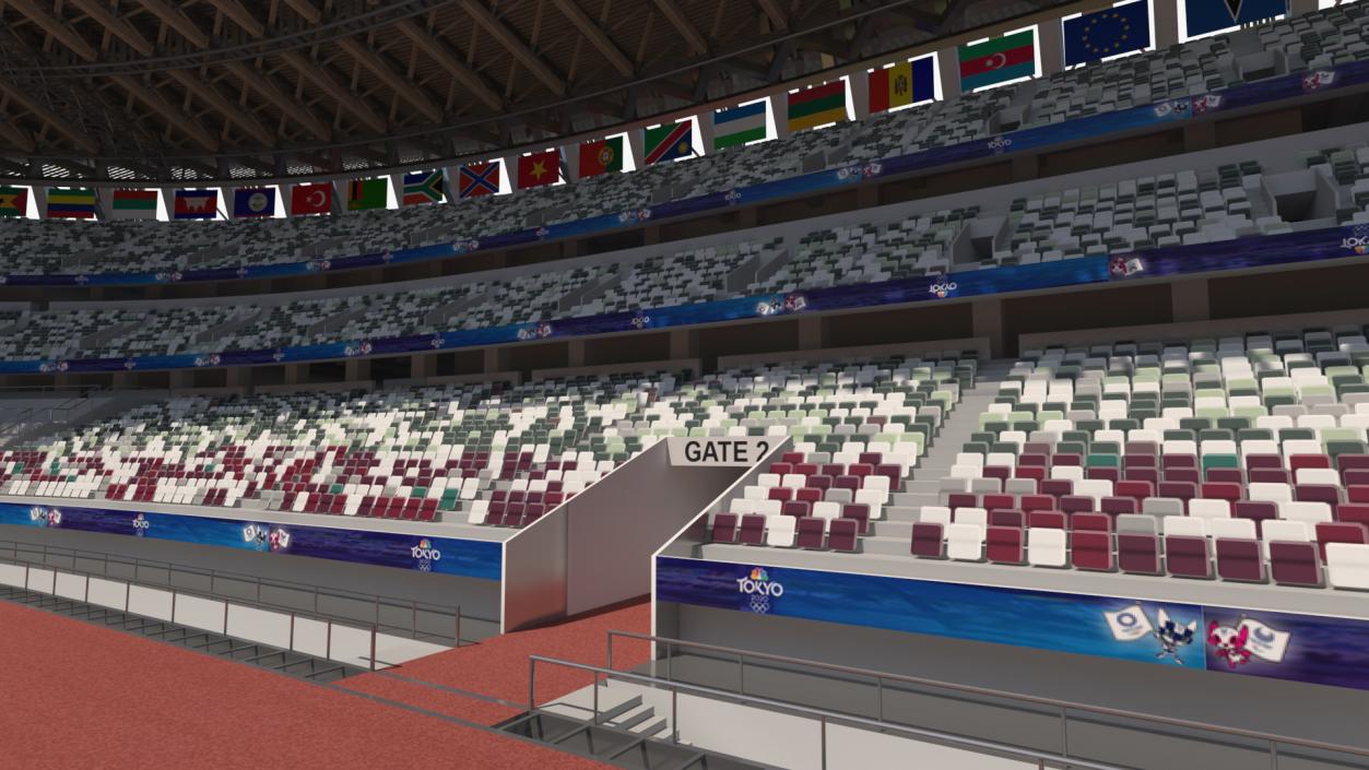 New National Olympic Stadium Tokyo 3D model