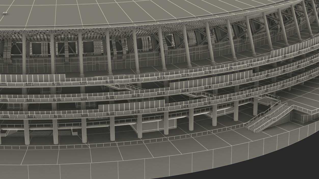 New National Olympic Stadium Tokyo 3D model