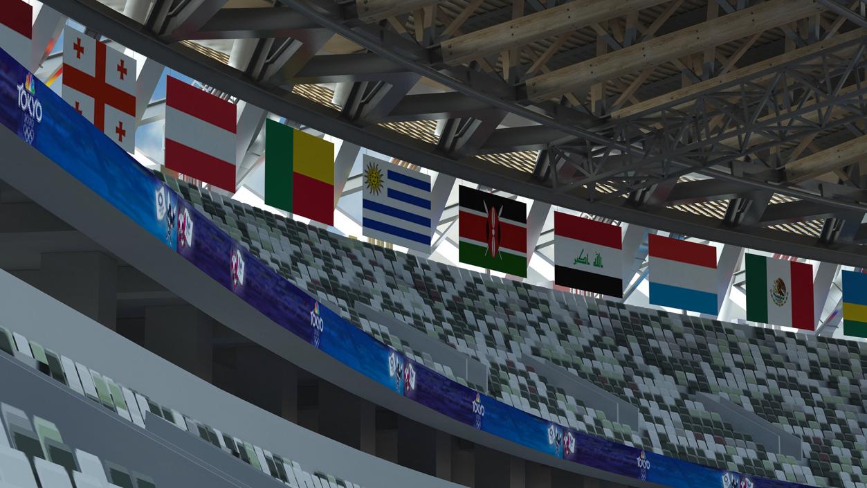 New National Olympic Stadium Tokyo 3D model